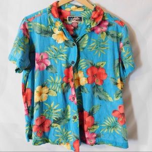 Vaporwave Vintage La Cabana Hawaiian Shirt Size XL